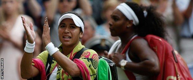 Heather Watson at Wimbledon