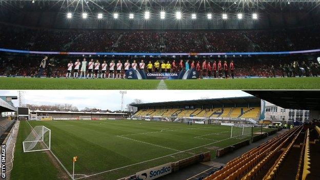 Arena da Baixada and Plainmoor