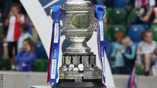 The destiny of this season's Irish Premiership trophy remains unclear