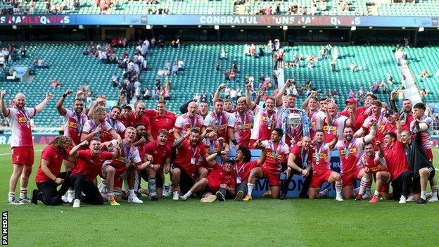 Harlequins celebrate