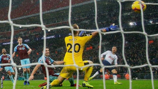 Christian Eriksen scores