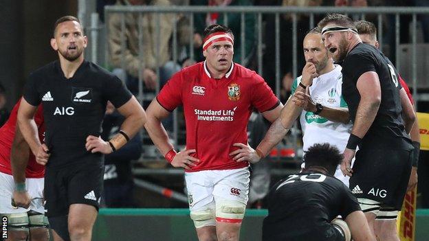 CJ Stander in action for the British and Irish Lions in the third Test against New Zealand in 2017