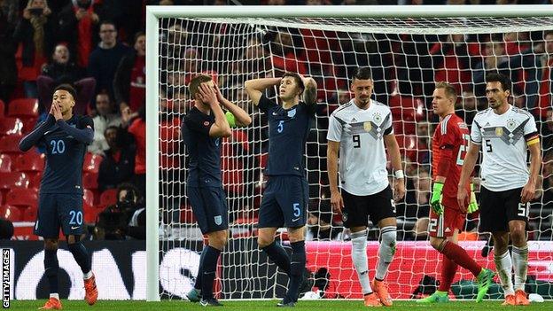 England v Germany at Wembley in November 2017