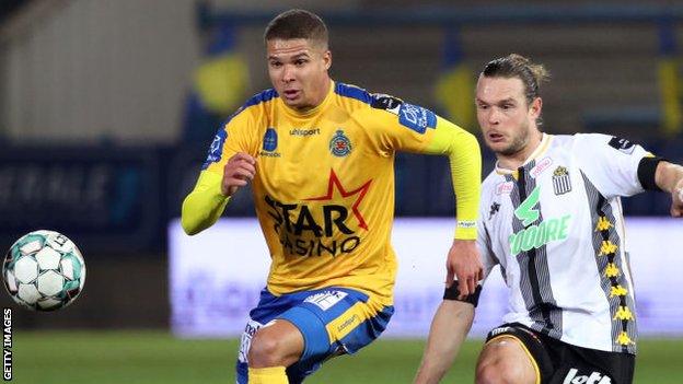 Joe Efford in action for Waasland-Beveren