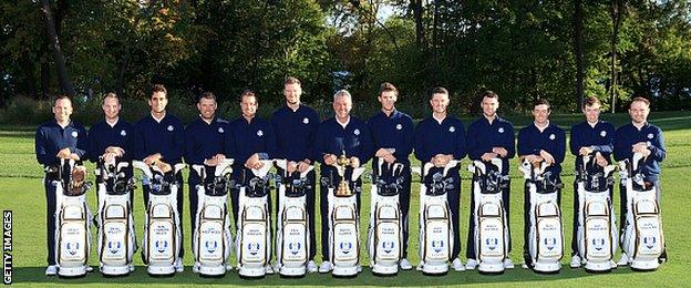 European Ryder Cup team