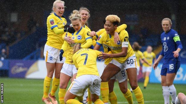 Brighton women celebrate