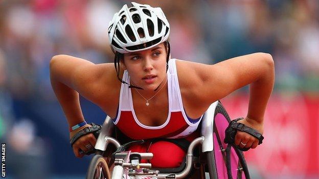 Wheelchair racer Jade Jones