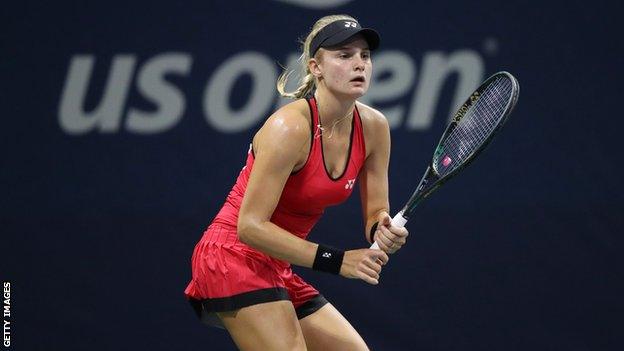 Dayana Yastremska at the US Open last year