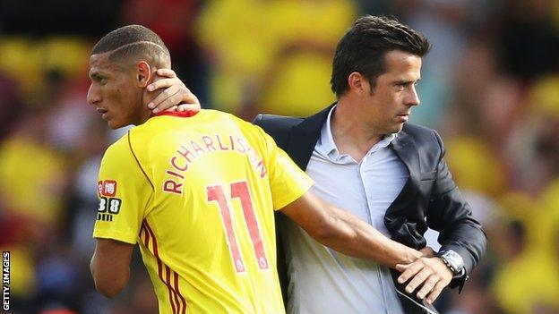 Richarlison (left) and Marco Siulva