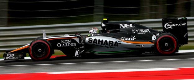 Sergio Perez of Force India