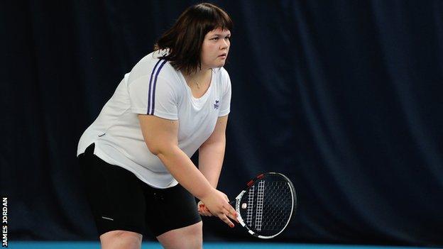 Rosie Pybus, visually impaired tennis player and coach