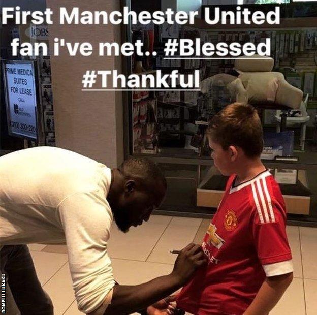 Romelu Lukaku on Instagram