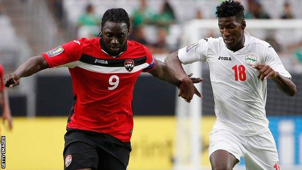 Kenwyne Jones in action for Trinidad and Tobago