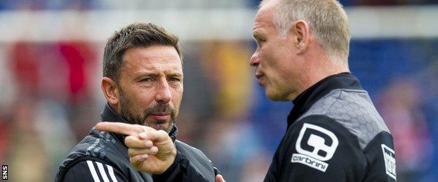 Aberdeen manager Derek McInnes and Inverness counterpart John Hughes