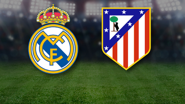 Real Madrid and Atletico Madrid club crests