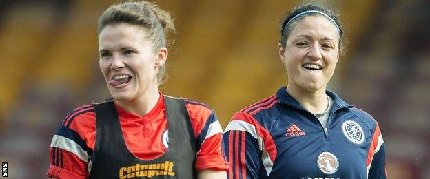 Scotland's Jo Love and Gemma Fay