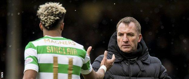 Scott Sinclair and Brendan Rodgers