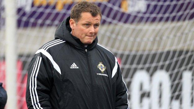 Jim Magilton's side went ahead against Ukraine but lost 2-1