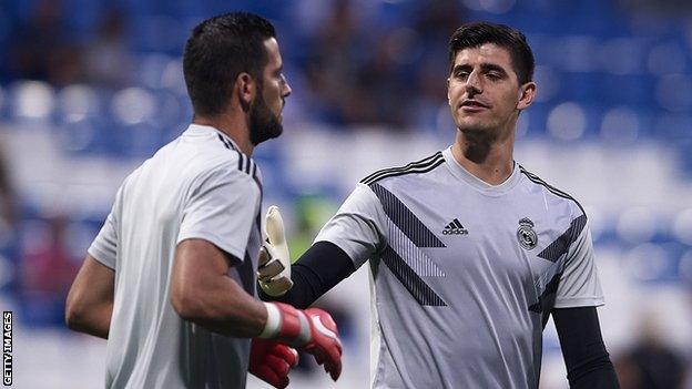 Kiko Casilla (left) and Thibaut Courtois