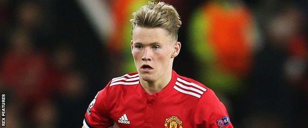 Manchester United midfielder Scott McTominay