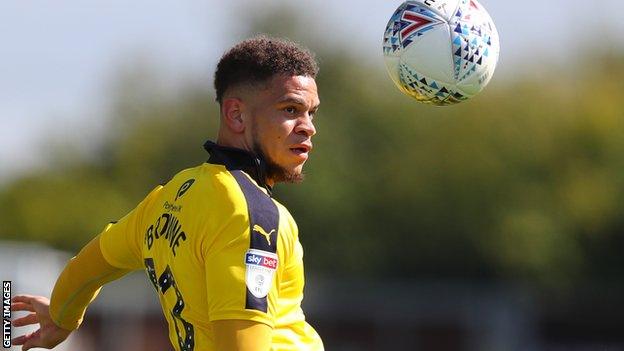 Marcus Browne in action for Oxford United