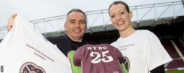 Colquhoun and Eilidh Child have been made ambassadors for the Hearts Youth Development Committee