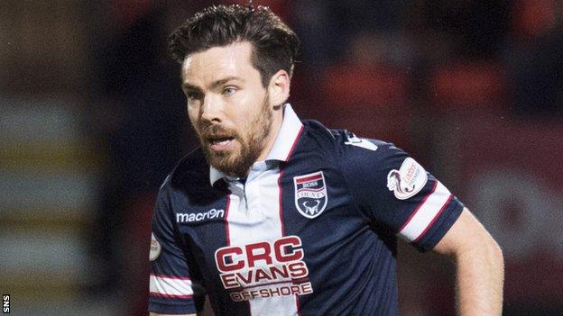 Ryan Dow in action for Ross County