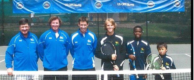 Frances Tiafoe at a US Open sectional qualifier in 2010