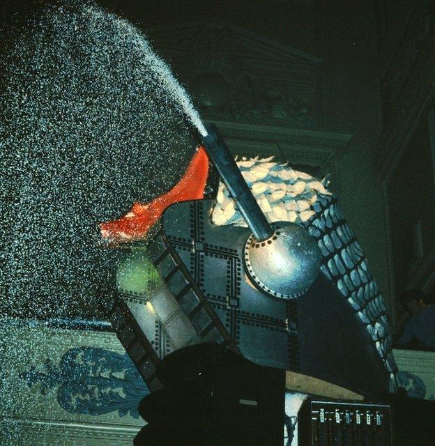 One of Keith Emmerson's favourite stage props, the Tarkus would shoot polystyrene balls into the crowd when played, much to the delight of fans, and annoyance of cleaners.