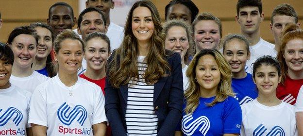 SportsAid patron The Duchess of Cambridge