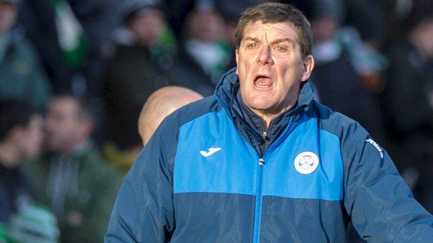 St Johnstone manager Tommy Wright