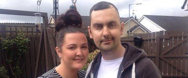 Mark Farren pictured with his wife Terri-Louise