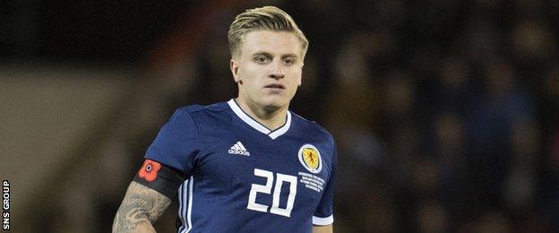 Jason Cummings in action for Scotland