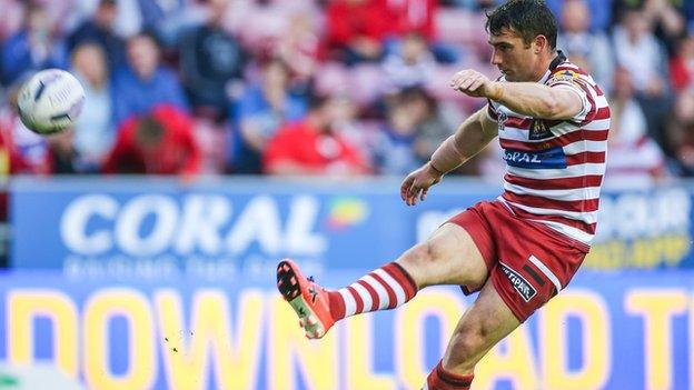 Wigan scrum-half Matty Smith landed all four of his conversion attempts, as well as kicking superbly out of hand