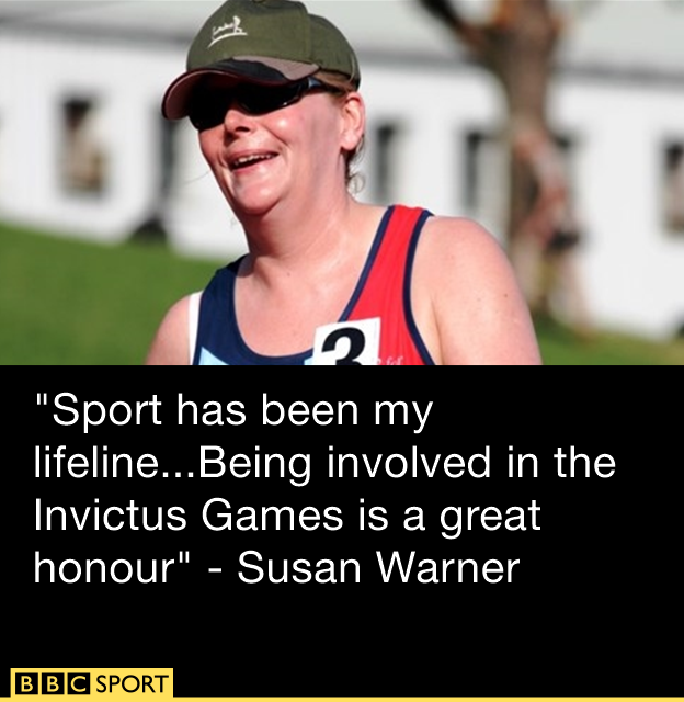 Invictus Games participant Susan Warner