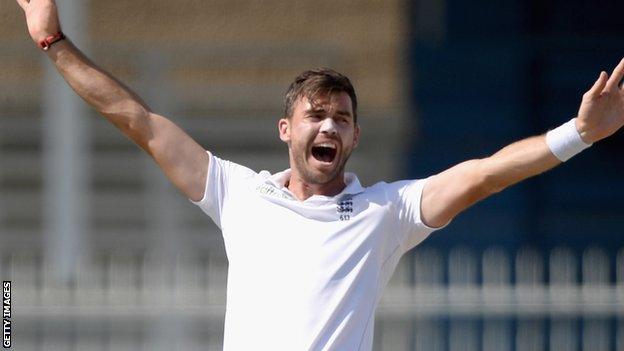 England swing bowler James Anderson