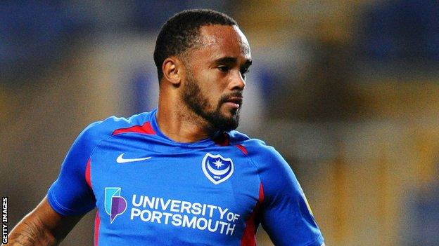 Anton Walkes in action for Portsmouth