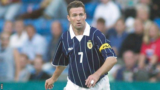 Paul Lambert in action for Scotland