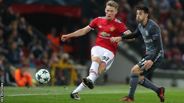 Manchester United midfielder Scott McTominay