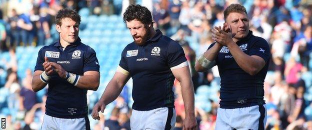 Scotland players celebrating