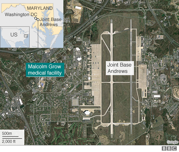 Map of Joint Base Andrews