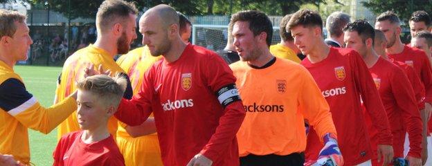 Luke Watson leads Jersey out