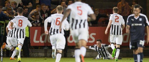 Dunfermline knocked Dundee out in the last round of the League Cup