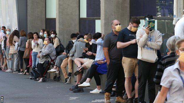 Coronavirus testing at Melbourne Royal Hospital