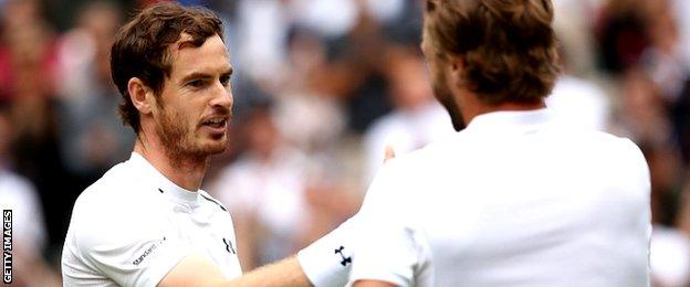 Andy Murray and Liam Broady