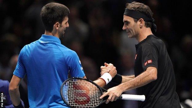 Roger Federer beats Novak Djokovic at ATP Finals