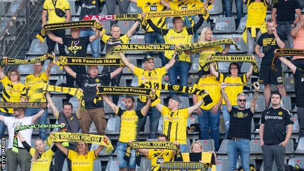 Fans in the stadium