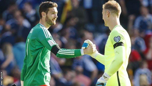 Craig Gordon and Joe Hart