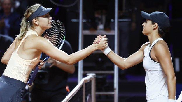 Maria Sharapova loses to Caroline Garcia