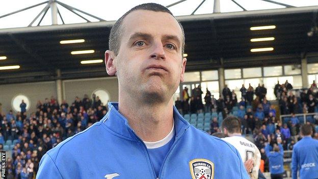 Coleraine manager Oran Kearney